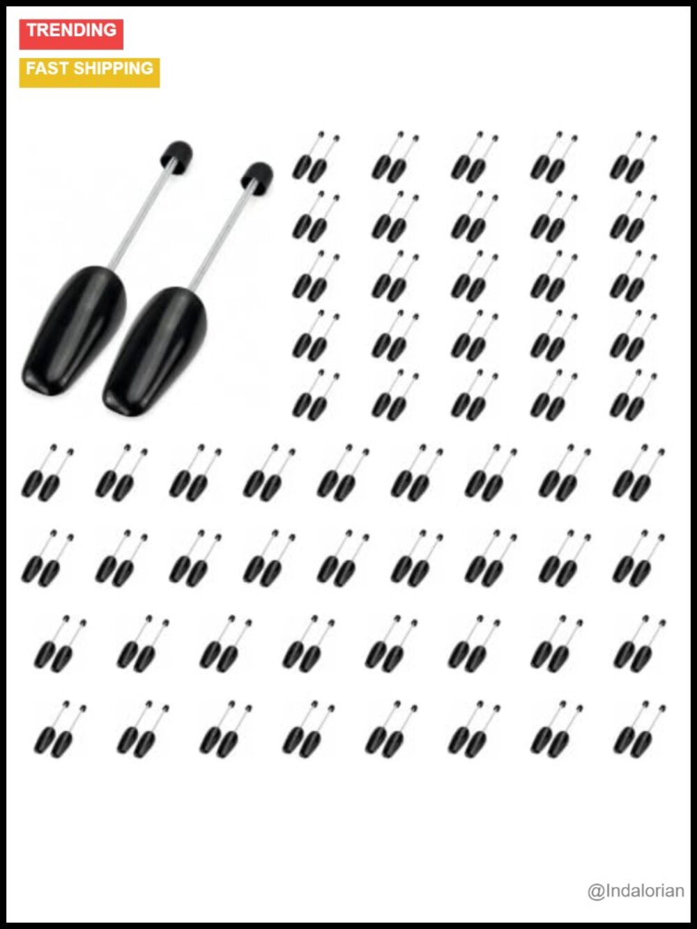 Plastic Shoe Trees for Men - Adjustable Spring Fit, Shoe Shape Maintenance